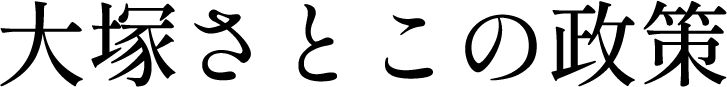 大塚聡子(おおつかさとこ)の政策